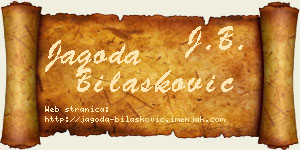 Jagoda Bilašković vizit kartica